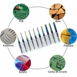 MONLY 10-teiliges PCB-Kit Blauer Nano-Rotationsschneider Schaft 3 Mm Wolframkarbid-Endgravur-Set Für CNC-Fräser Gratwerkzeug Mit Aufbewahrungskoffer 8 MONLY 10-teiliges PCB-Kit Blauer Nano-Rotationsschneider Schaft 3 Mm Wolframkarbid-Endgravur-Set Für CNC-Fräser Gratwerkzeug Mit Aufbewahrungskoffer -Angebote Schneidwerkzeug Store 68291701 4