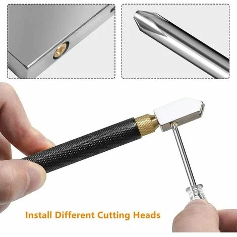 MONLY Professioneller Glasschneider, Glasschneidewerkzeug, Geschmiertes Wolframkarbid-Schneidrad, Schneidet 3–12 Mm Glas, Spiegel, Fliesen Und Buntglas, 6er-Pack, Fonepro 3 MONLY Professioneller Glasschneider, Glasschneidewerkzeug, Geschmiertes Wolframkarbid-Schneidrad, Schneidet 3–12 Mm Glas, Spiegel, Fliesen Und Buntglas, 6er-Pack, Fonepro – Bild 3