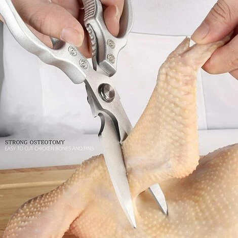 MONLY Mehrzweck-Hochleistungs-Profi-Küchenschere Zum Kochen, Die Super-Massage-Küchenschere Für Huhn, Geflügel, Fuß, Fisch (golden) 5 MONLY Mehrzweck-Hochleistungs-Profi-Küchenschere Zum Kochen, Die Super-Massage-Küchenschere Für Huhn, Geflügel, Fuß, Fisch (golden) – Bild 5