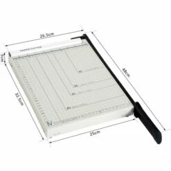 HOMCOM Papierschneidemaschine Hebelschneider Papierschneider Bis DIN A4 Metall Weiß 48 X 26,5 X 5cm 7 HOMCOM Papierschneidemaschine Hebelschneider Papierschneider Bis DIN A4 Metall Weiß 48 X 26,5 X 5cm -Angebote Schneidwerkzeug Store 8282638 3