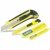 NO NAME Universalmesser-Set, 2-teilig, Inkl. Ersatzklingen, Gelb