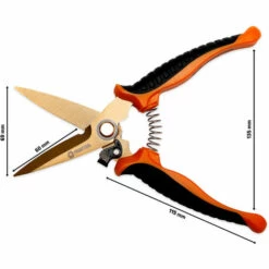 FRONTTOOL Universalschere Allzweckschere Multifunktionsschere - Titanbeschichtete Edelstahlklingen, Langlebige Stabilität, Dauerhaft Scharfe Schneidflächen -Angebote Schneidwerkzeug Store 9855638 5